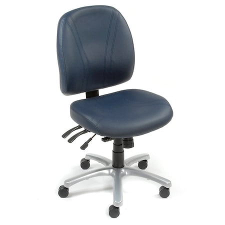 Global Industrial Ergonomic Anti-bacterial 8 Way Adjustable Chair - Blue 250605BL